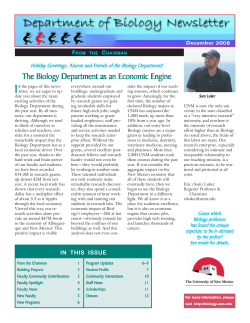 December 2006 Newsletter