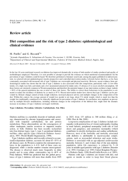 Diet Composition and the Risk of Type 2 Diabetes