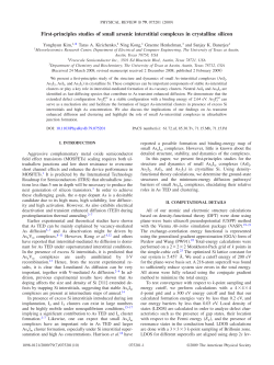 First-principles studies of small arsenic interstitial complexes in