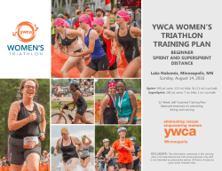 ywca women`s triathlon training plan