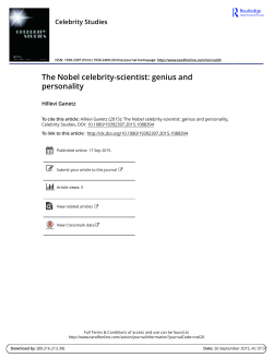 The Nobel celebrity-scientist: genius and personality