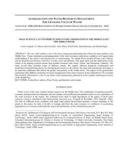 globalization and water resources management: the