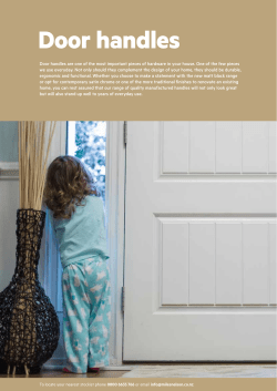 Door handles | Miles Nelson