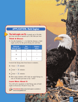 APPLICATION: Bald Eagles