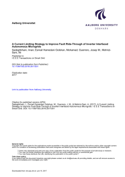 A Current Limiting Strategy to Improve Fault Ride - VBN
