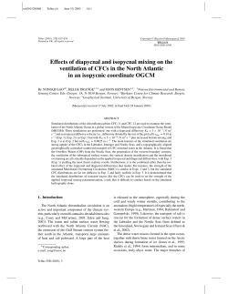 Effects of diapycnal and isopycnal mixing on the ventilation of CFCs