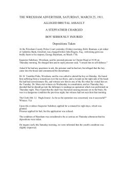 THE WREXHAM ADVERTISER, SATURDAY, MARCH 25, 1911