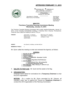 APPROVED FEBRUARY 11, 2015