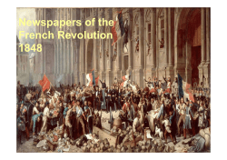 Newspapers of the French Revolution 1848