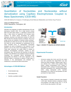 Qu de Ma uantitat erivatiza ass Sp tion o ation u ectrom of Nu using