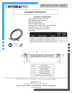 specification sheet