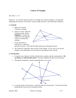 3Ccenters of triangles