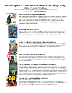 Find these great Star Wars books and more in our Library Catalog!