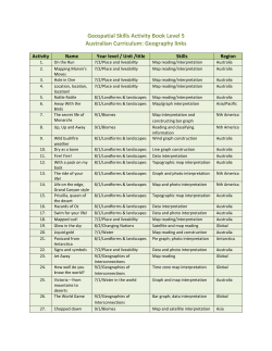Geospatial Skills Activity Book Level 5 Australian