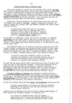 Icelandic folk tales or national tales