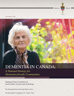 A National Strategy for Dementia-friendly Communities