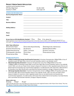 Project Green Sweep Application