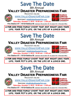8th Annual 8th Annual 8th Annual - Valley Disaster Preparedness Fair