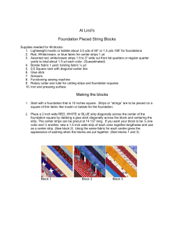 Al Lind`s Foundation Pieced String Blocks