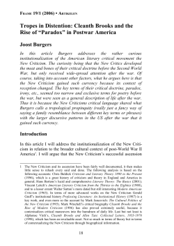 Full PDF - Frame &ndash; Journal of Literary Studies