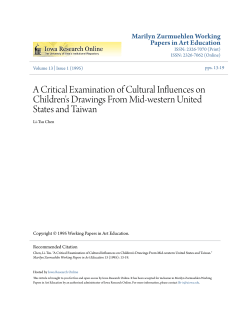A Critical Examination of Cultural Influences on Children`s Drawings