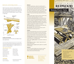 Sonoma Picnic Table - California Redwood Association
