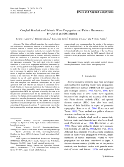 Coupled Simulation of Seismic Wave Propagation and Failure