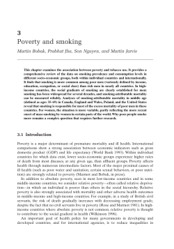 Poverty and smoking