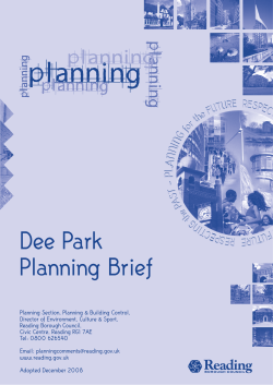 Dee Park Planning Brief - Reading Borough Council