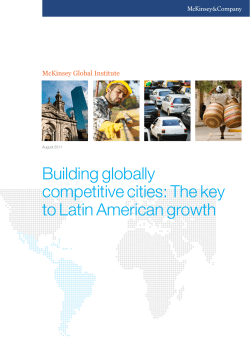 Building globally competitive cities: The key to Latin
