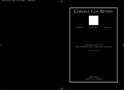 cornell law review - Columbia Law School