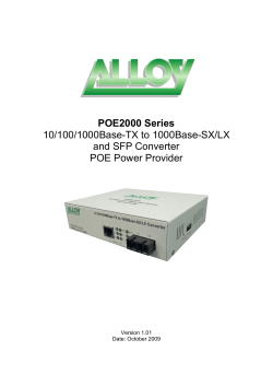 POE2000 Series 10/100/1000Base-TX to 1000Base