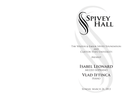 Isabel Leonard Vlad Iftinca