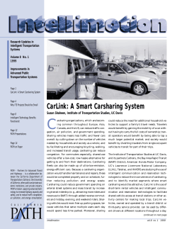 CarLink: A Smart Carsharing System - California PATH