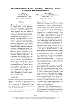 Answering Elementary Science Questions by Constructing Coherent