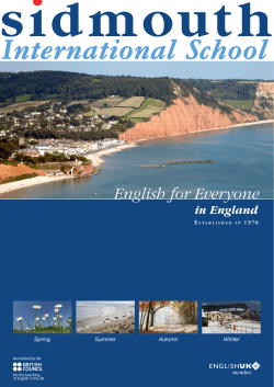Our Brochure - Sidmouth International School