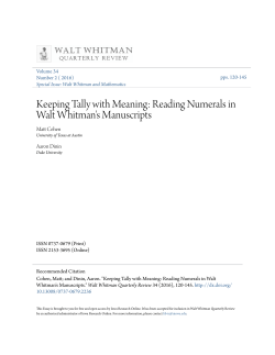 Keeping Tally with Meaning