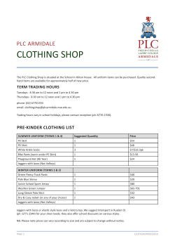 CLOTHING SHOP - PLC Armidale