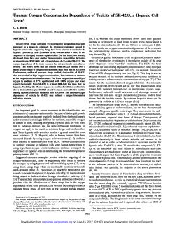Unusual Oxygen Concentration Dependence of