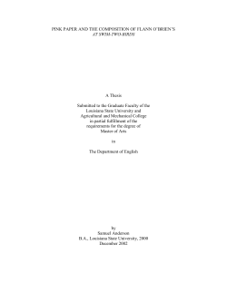 pink paper and the composition of flann