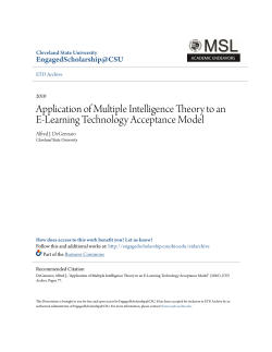 Application of Multiple Intelligence Theory to an E