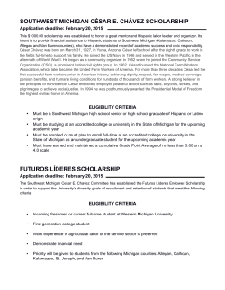 Southwest Michigan Cesar E. Chavez Scholarship