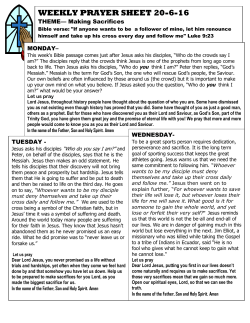 Making Sacrifices - St Michaels