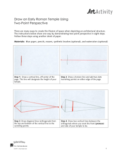 Draw an Early Roman Temple Using Two-Point