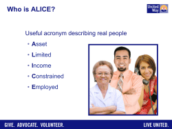 the ALICE Report - United Way of Passaic County