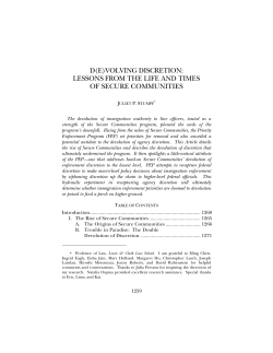 d(e)volving discretion: lessons from the life and times of secure