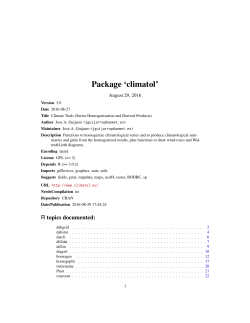 Package `climatol`