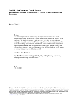 Stability in Consumer Credit Scores