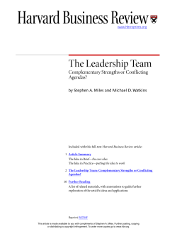 The Leadership Team