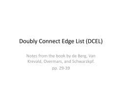 Doubly Connect Edge List (DCEL)